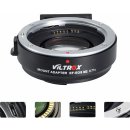 Viltrox adaptér objektivu Canon EOS na tělo MFT Speed Booster EF-M2