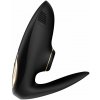 Satisfyer Pro 4 Couples Black Battery Series, silikónový partnerský vibrátor na batérie s tlakovými vlnami