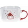 Vianočný keramický hrnček Snowy cottage biela, 500 ml