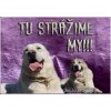 Pozorpes.sk, výstražná tabuľka (Stredoázijský ovčiak)