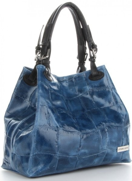 Vittoria Gotti kožené kabelka shopper bag jeans V692754 od 126,67 € -  Heureka.sk