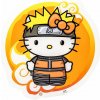 Naruto Shippuden: Hello Kitty Naruto – stolová lampa 30 cm