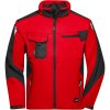 James & Nicholson Bunda JN 844 Strong, softshellová COT02084487603-red/black L Červená/černá