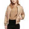 Urban Classics bomber Ladies Diamond Quilt Nylon unionbeige