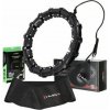 HMS Sada čiernej masážnej Hula Hoop so závažím HHW11 a zoštíhľujúceho bedrového pásu BR163 PLUS SIZE