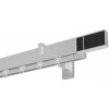 Marcin Dekor Square Line garniža ČIERNA KOŽA oceľ dvojitá 160 - 600 cm