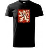 Znak ČSR - Československá republika (1948–1960) - Tričko extra veľké (5-8XL) - 5XL ( Čierna )