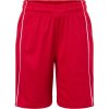 James & Nicholson Kraťasy Basic JN 387K, týmové, dětské COT02387K94104-red/white XL Červená/bílá