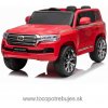 Beneo Elektrické autíčko Toyota Landcruiser 12V, červená