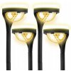 4x Solárna LED záhradná lampa zapichovacia, ozdobná, vonkajšia, dekoratívna, 3000K
