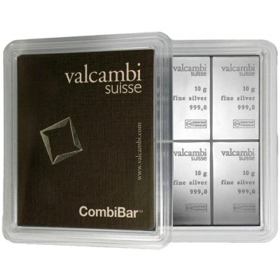 Valcambi CombiBar stříbrný slitek 10 x 10g