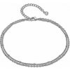 Swarovski e. dvojitá retiazka na členok Long Beach z ocele sel5047