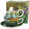Gogh čajová súprava IRIS pre 1 osobu 350 ml v darčekovej krabičke (Vincent van Gogh IRISES)
