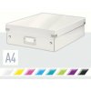 Archivačná krabica LEITZ WOW Click & Store A4 28.1 x 10 x 37 cm, biela (60580001)