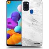 Picasee ULTIMATE CASE pro Samsung Galaxy A21s - White marble
