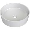 RAVAK UNI Ø40cm umývadlo na dosku okrúhle, bez prepadu, keramika, XJX01140001