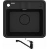 Deante MOMI ZKM G103 čierna metalická + Aquastone AQ 2561 čierna metalická
