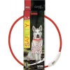 Obojok Dog Fantasy LED nylon červený 65 cm svietiaci