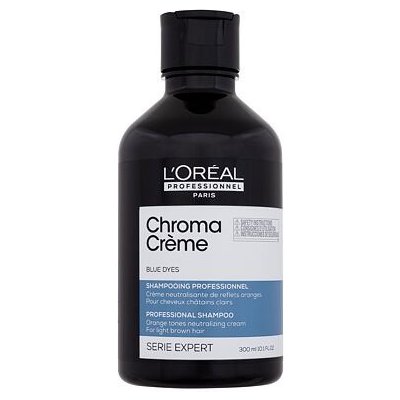 L'Oréal Professionnel Chroma Crème Professional Shampoo Blue Dyes 300 ml šampon pro světle hnědé vlasy k neutralizaci oranžových tónů pro ženy