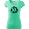 Rescue logo samostatné guľaté - Dámske tričko Pure - XL ( Mätová )