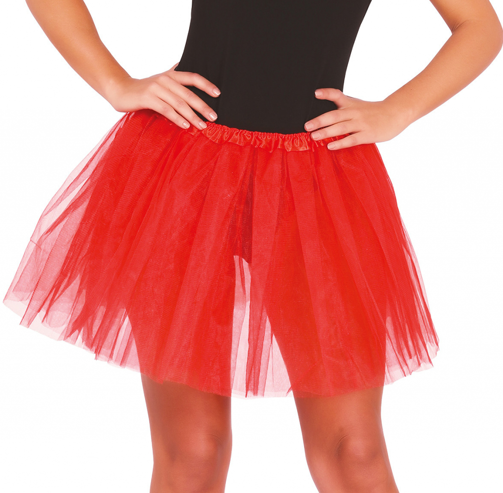 Guirca TUTU sukňa červená 40 cm