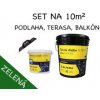 SET NA 10m2 - (25kg) 1x Tekutá dlažba ALF BL100 20 kg zelená, Adhézny mostík ALF PR50 5kg, hladidlo (SET 10m2 - 25kg DOPRAVA ZDARMA!)