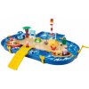 Vodná dráha Peppa Pig Holiday Waterplay BIG s 2 loďkami a 3 postavičky 71 dielov - kompatibilné s Duplom