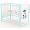 Dětská postýlka New Baby Elsa Zebra bílo-mátová (8596164121306)