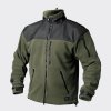 Helikon-Tex Classic Army flisová bunda - OLIVA/ČIERNA (HELIKON Classic Army Fleece Jacket je flisová bunda na prechodné obdobia roka a v zime môže poslúžiť ako stredná zatepľujúca vrstva)
