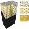 Darčekový baliaci papier vianočný v rolke 70x200 cm (3 motívy) tropical gold