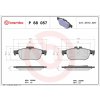 Sada brzdových platničiek kotúčovej brzdy BREMBO P 68 057