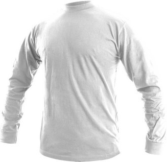 Canis CXS pánske tričko s dlhým rukávom Petr biele