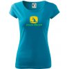 John Beer jeleň s pivom - Dámske tričko Pure - 2XL ( Svetlý tyrkys )