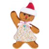 Dekorácia MagicHome Vianoce, Candy Line Perníkový panáčik, 19x3x32 cm