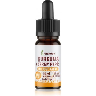 Blendea Kurkuma + čierne korenie olejové kvapky kvapky na podporu imunitného systému 10 ml