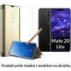 Otváracie Púzdro Luxria Clear View pre Huawei - Zlaté pre Huawei: Mate 20 Lite
