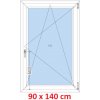 Soft Plastové okno 90x140 cm, otváravé a sklopné