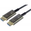 ABCtech PremiumCord 5m Ultra High Speed HDMI 2.1 optický fiber kabel 8K@60Hz,zlacené