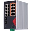 SF-SWI1808HIPOE-GF-AC-130-DIN - Priemyselný prepínač, 16x RJ45 10/100/1000 Mbps, 2x SFP, 130W, DIN - Safire
