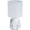 RABALUX 74067 Nalisa stolná lampička V240mm1xE14 mramorový efekt, biela