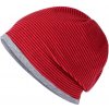 Myrtle Beach ľahká športová fleecová čiapka MB7127 červená / šedý melír