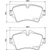 Sada brzdových platničiek kotúčovej brzdy BREMBO P 06 092