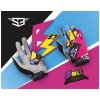 S3 rukavice Billy Bolt ružová/modrá/čierna/žltá M