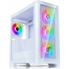 EVOLVEO Ptero Q2G, ATX, 4x ARGB, čelný+bočný PTEROQ2G-WH