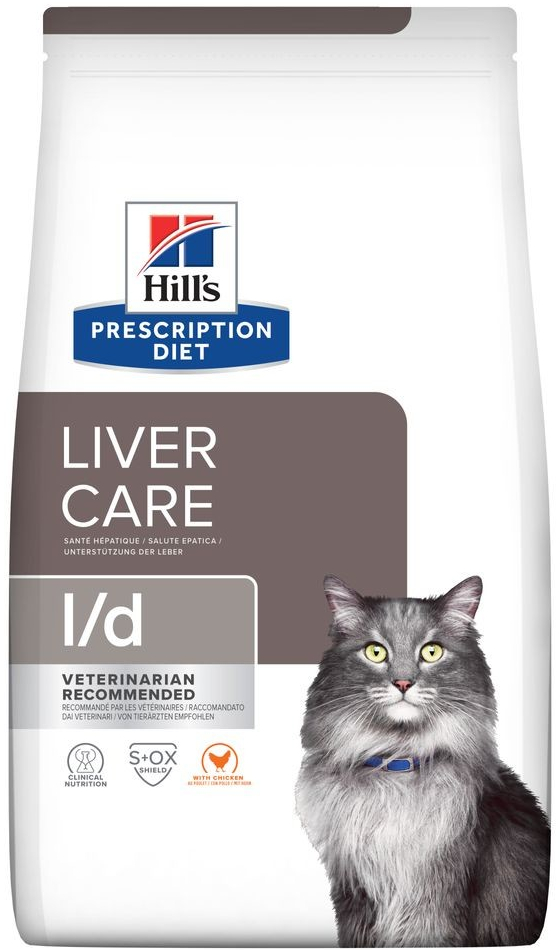 Hills Prescription Diet l/d Liver Care s kuracím 3 x 1,5 kg