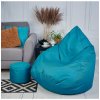 Supplies veľký sedací vak OUTDOOR RELAX nesnímateľný poťah z polyesteru tyrkysový