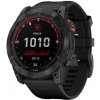 Garmin Fenix 7X Solar Gray, Black Silicone Band