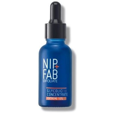 NIP+FAB Exfoliate Glycolic Fix Concentrate Extreme 10% obnovujúce nočné pleťové sérum 30 ml pre ženy