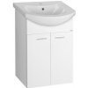 AQUALINE ZOJA 50,8 x 30 x 74cm skrinka pod umývadlo závesná, biela, 51055A