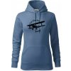 Still Plays With Planes - Mikina dámská Cape s kapucí - M ( Denim )